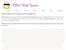 Tablet Screenshot of filledwithsweets.com